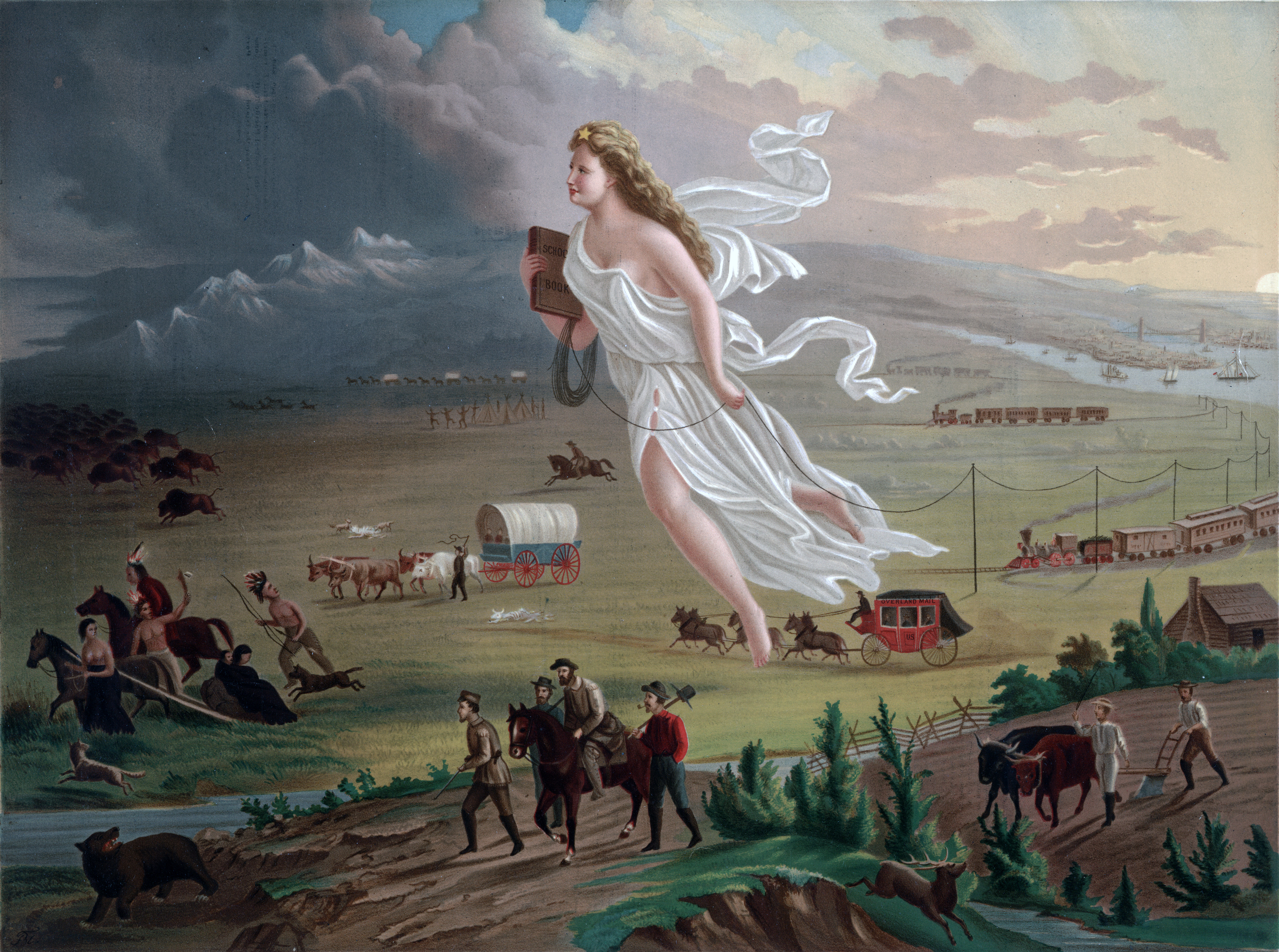 America Progress by John Gast (1872)